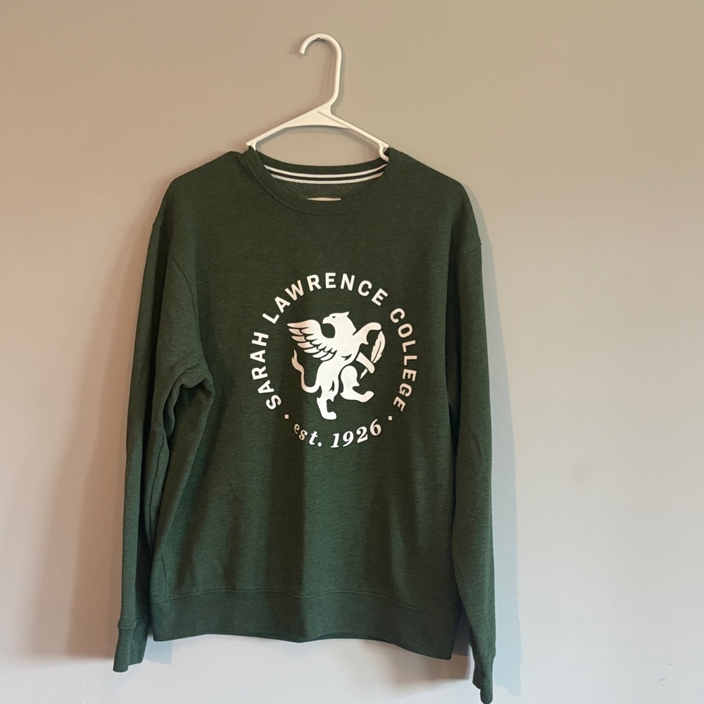 Large Green Crewneck Sweatshirt Sarah Lawrence College